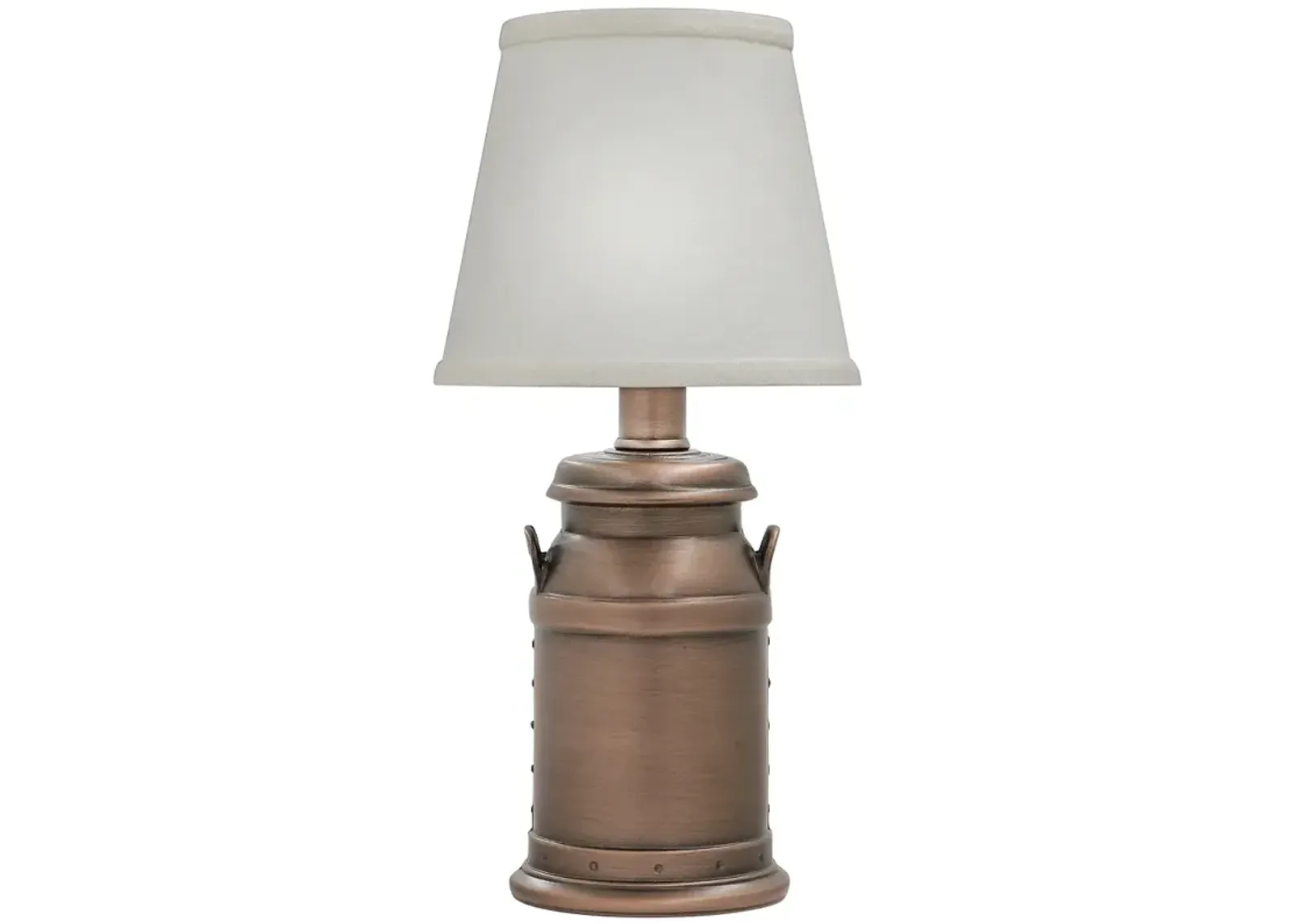 Stiffel Carte 13" High Milk Jug Antique Old Bronze Accent Table Lamp