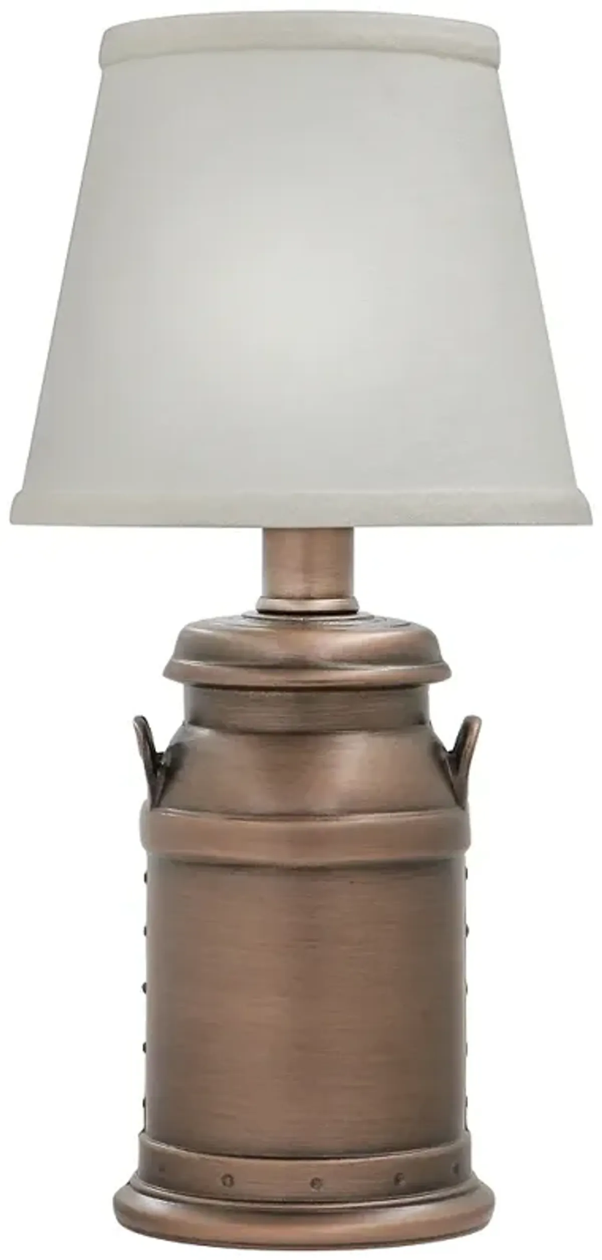 Stiffel Carte 13" High Milk Jug Antique Old Bronze Accent Table Lamp