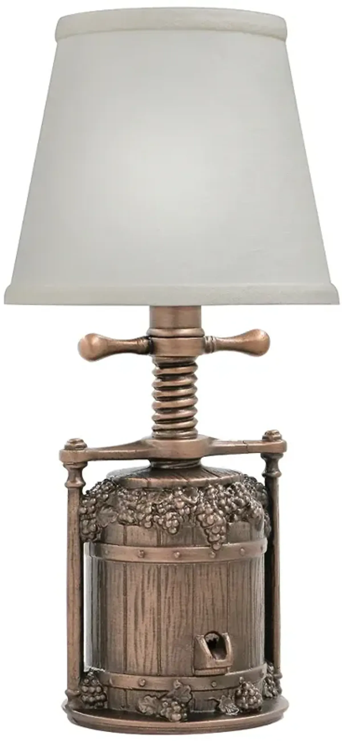 Stiffel Bing 13" Old Bronze Wine Press Mini Accent Table Lamp