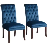 Dillan Modern Blue Tufted Dining Chairs Set of 2