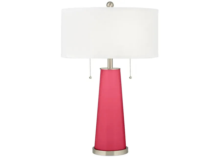 Color Plus Peggy 29 3/4" Eros Pink Glass Table Lamp