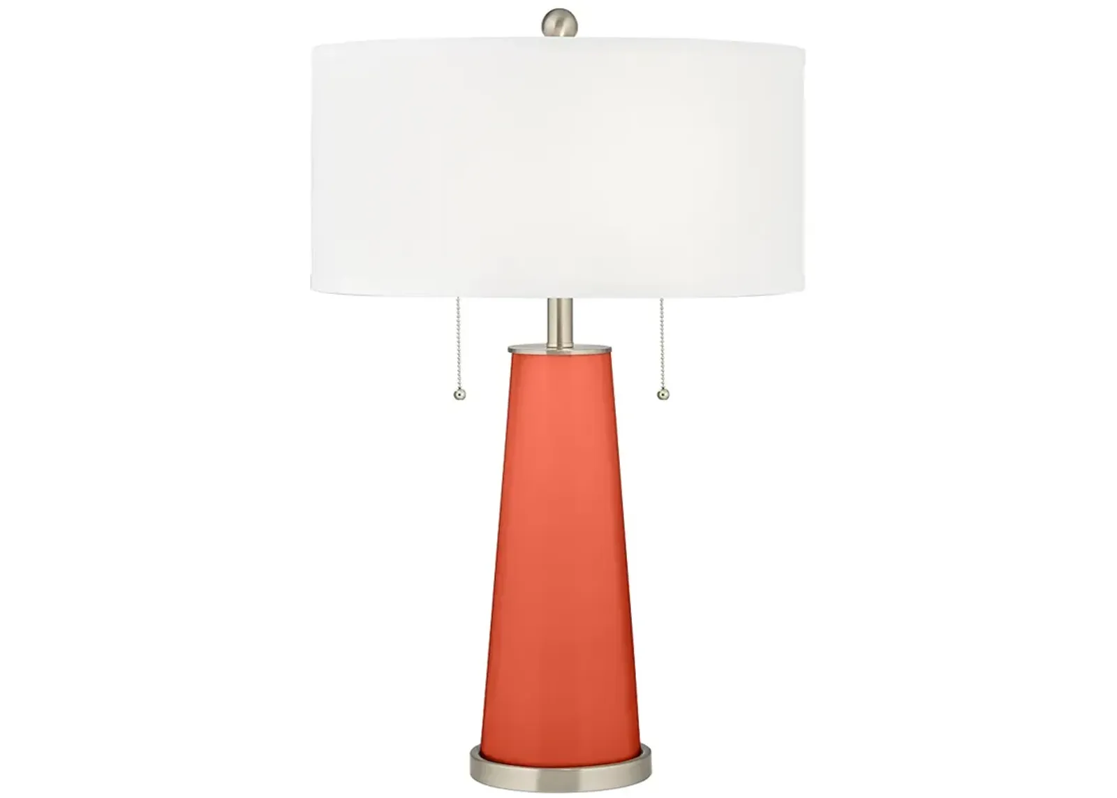 Color Plus Peggy 29 3/4" Daring Orange Glass Table Lamp