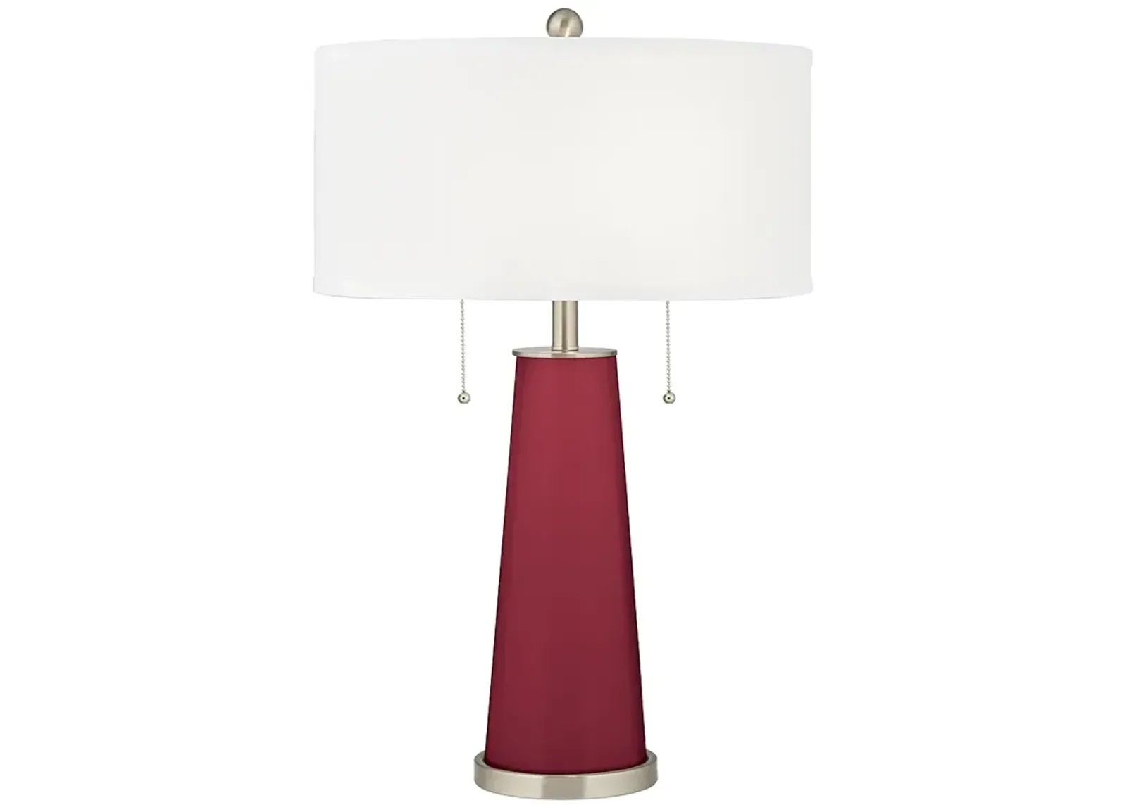 Color Plus Peggy 29 3/4" Antique Red Glass Table Lamp