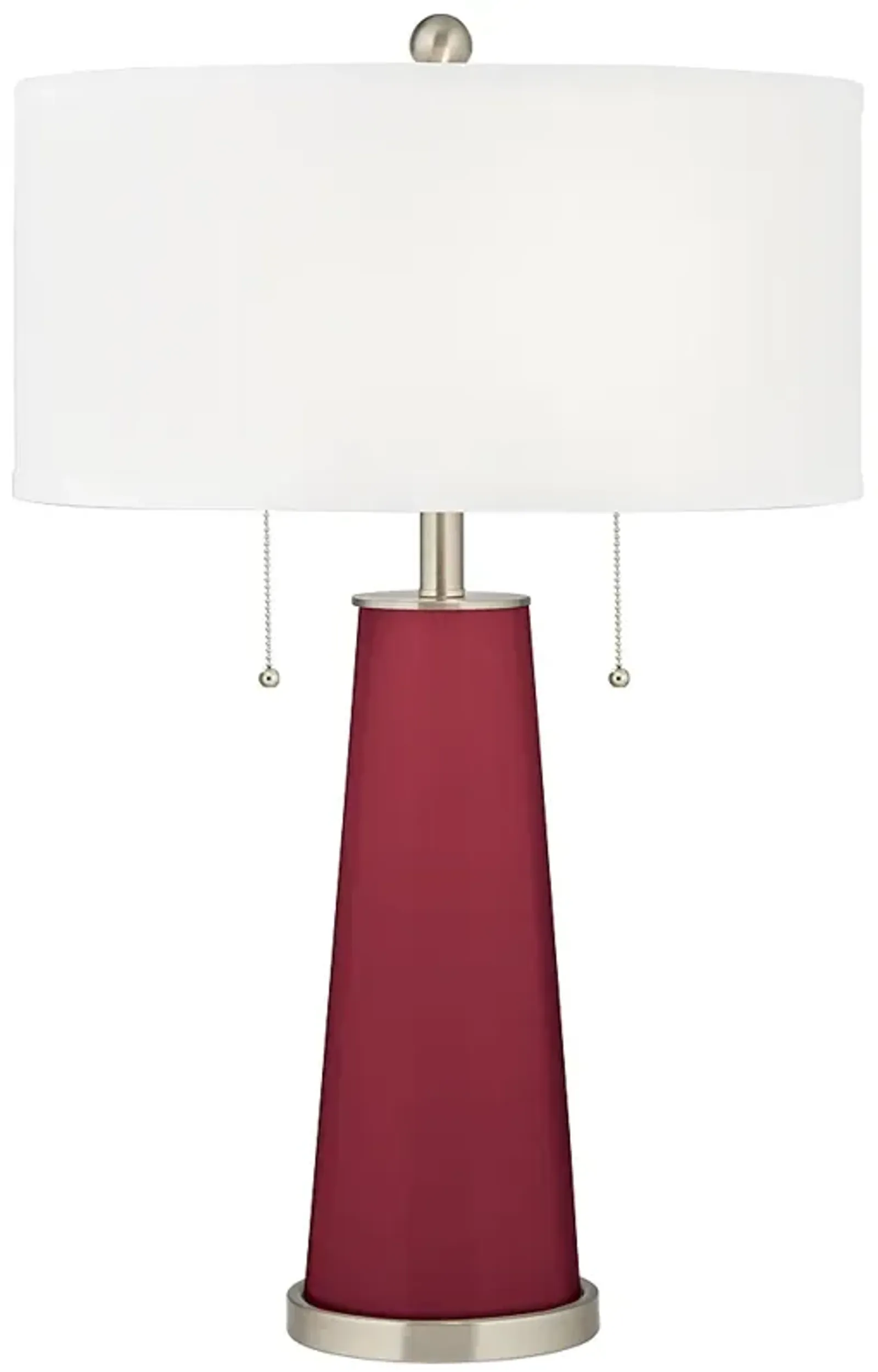 Color Plus Peggy 29 3/4" Antique Red Glass Table Lamp