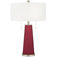 Color Plus Peggy 29 3/4" Antique Red Glass Table Lamp