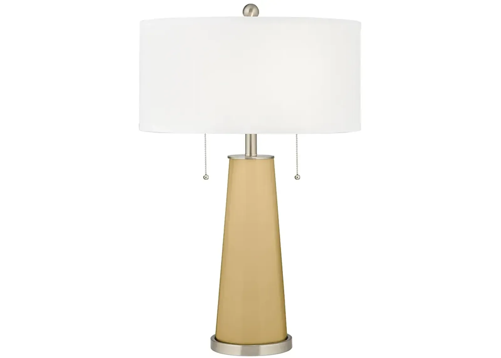 Color Plus Peggy 29 3/4" Humble Gold Glass Table Lamp