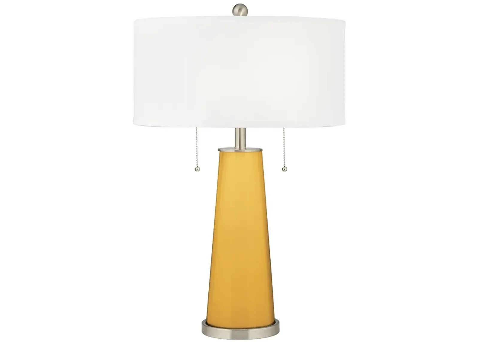 Color Plus Peggy 29 3/4" Goldenrod Yellow Glass Table Lamp