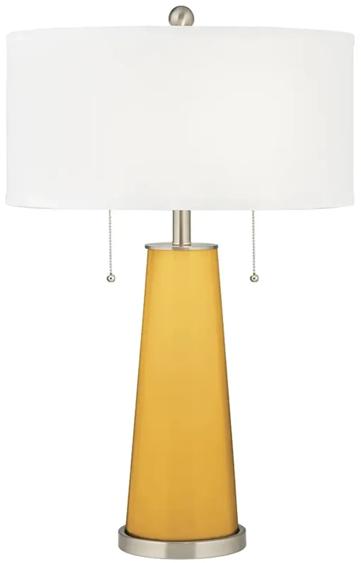 Color Plus Peggy 29 3/4" Goldenrod Yellow Glass Table Lamp