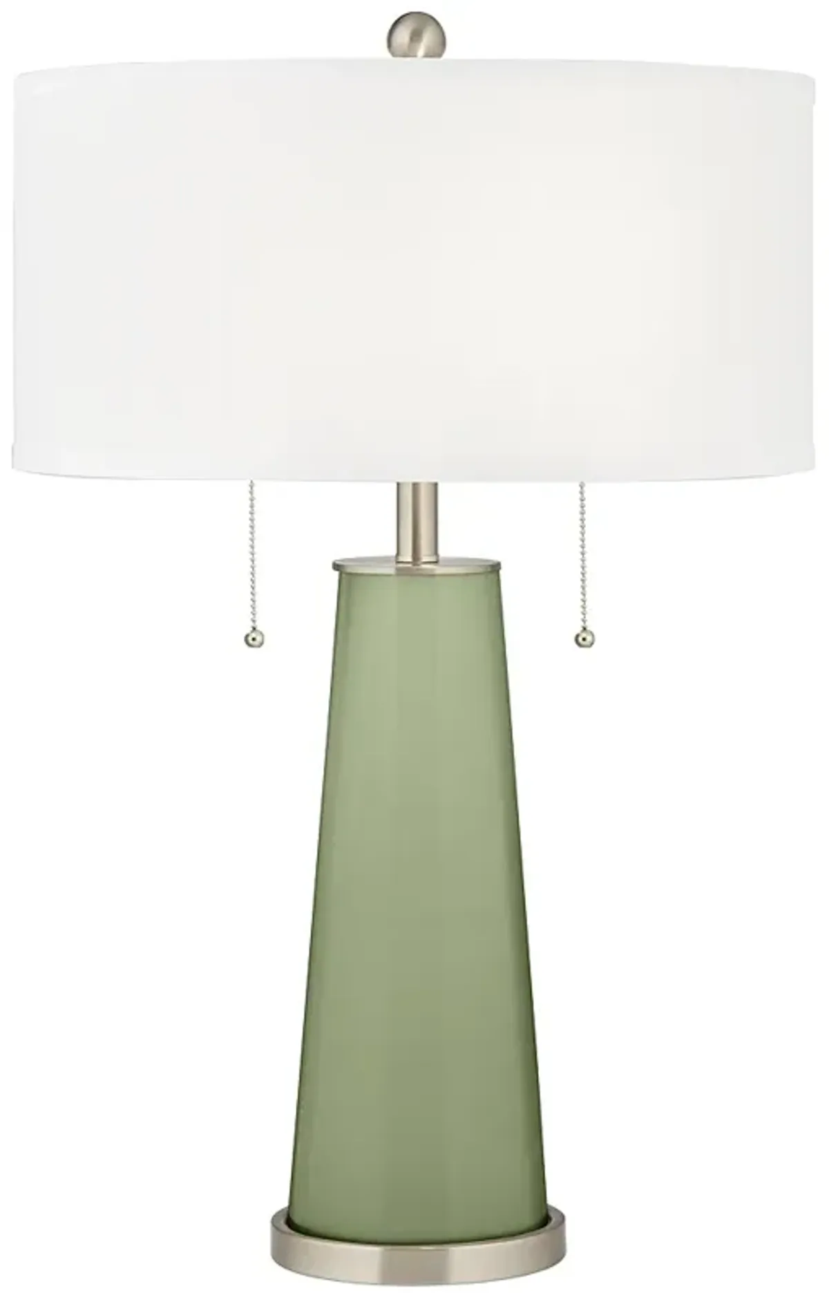 Color Plus Peggy 29 3/4" Majolica Green Glass Table Lamp