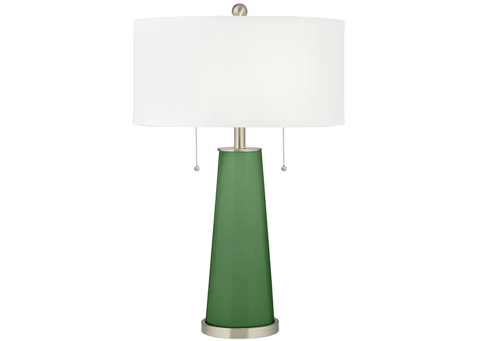 Color Plus Peggy 29 3/4" Garden Grove Green Glass Table Lamp