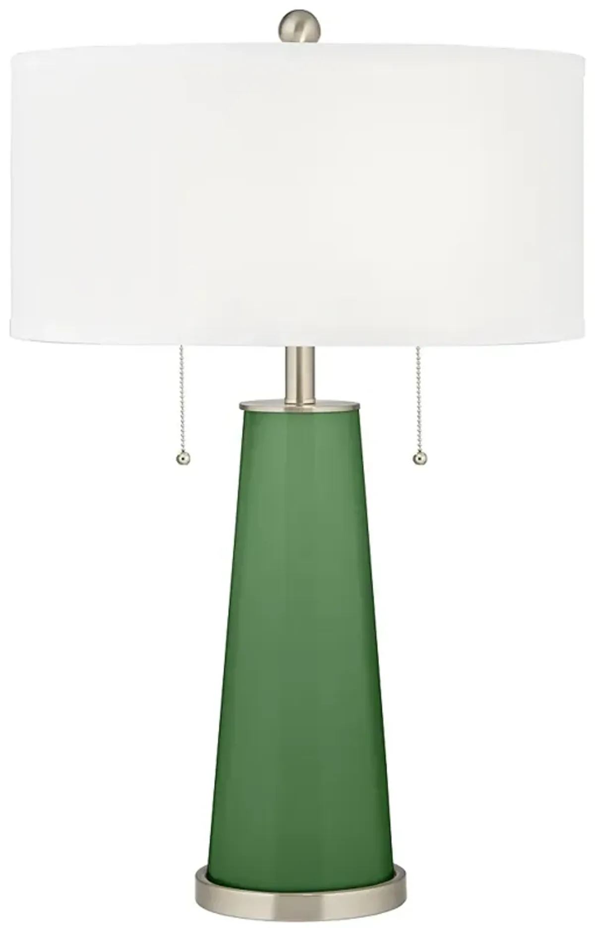 Color Plus Peggy 29 3/4" Garden Grove Green Glass Table Lamp