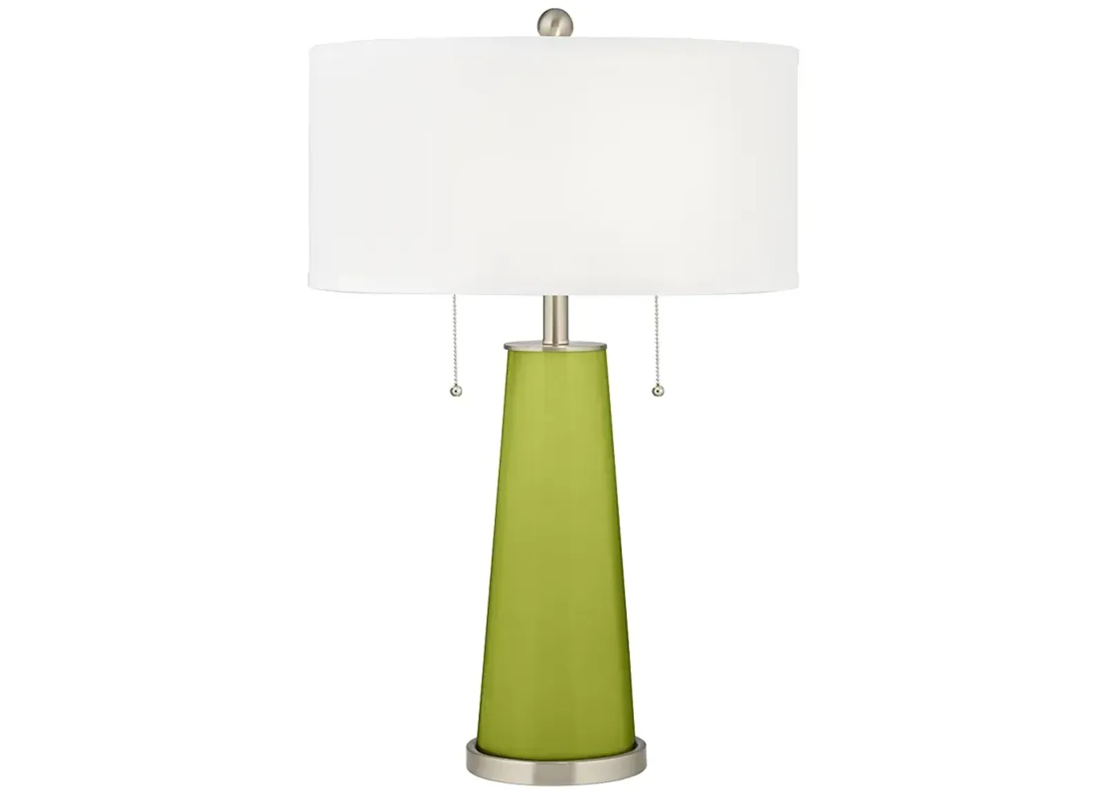 Color Plus Peggy 29 3/4" Parakeet Green Glass Table Lamp