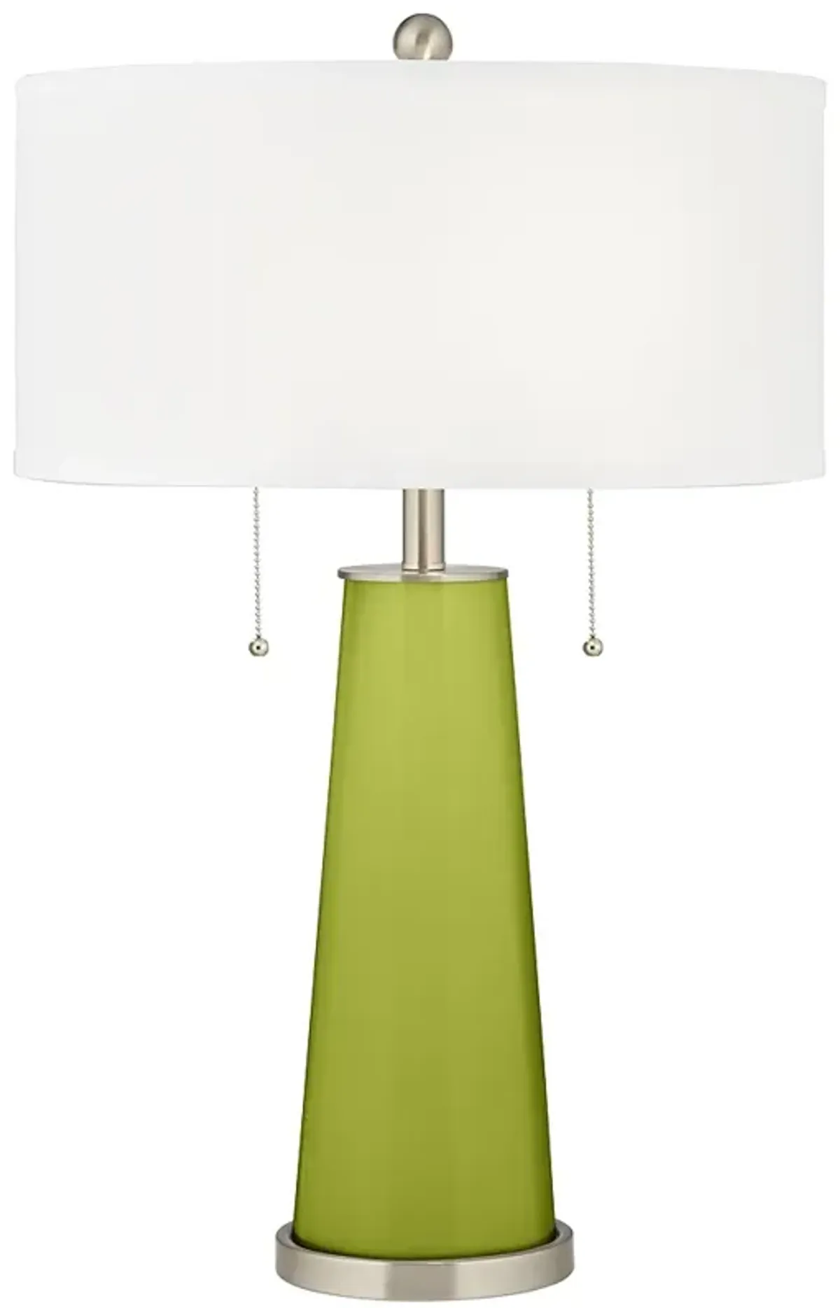 Color Plus Peggy 29 3/4" Parakeet Green Glass Table Lamp