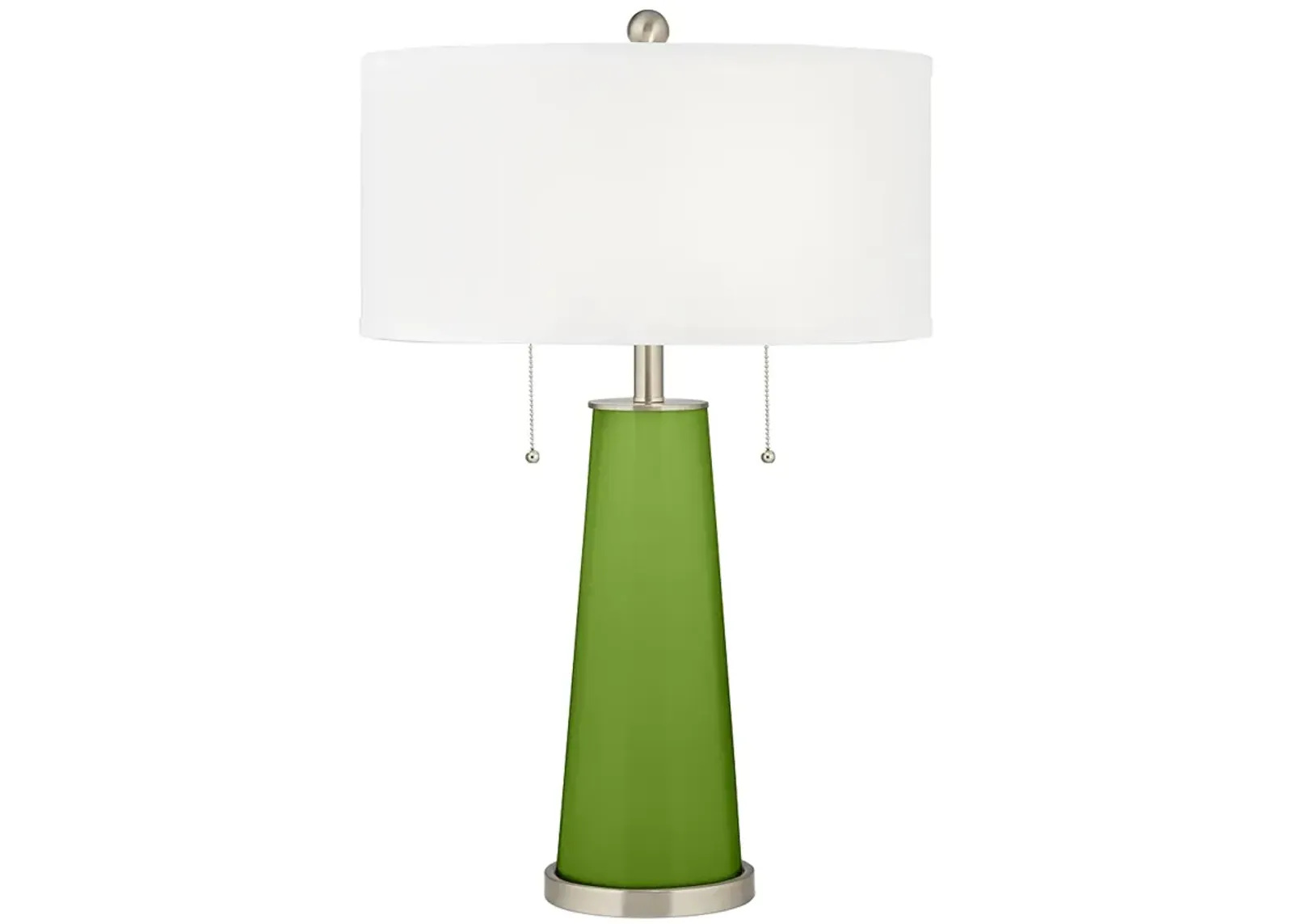 Color Plus Peggy 29 3/4" Gecko Green Glass Table Lamp