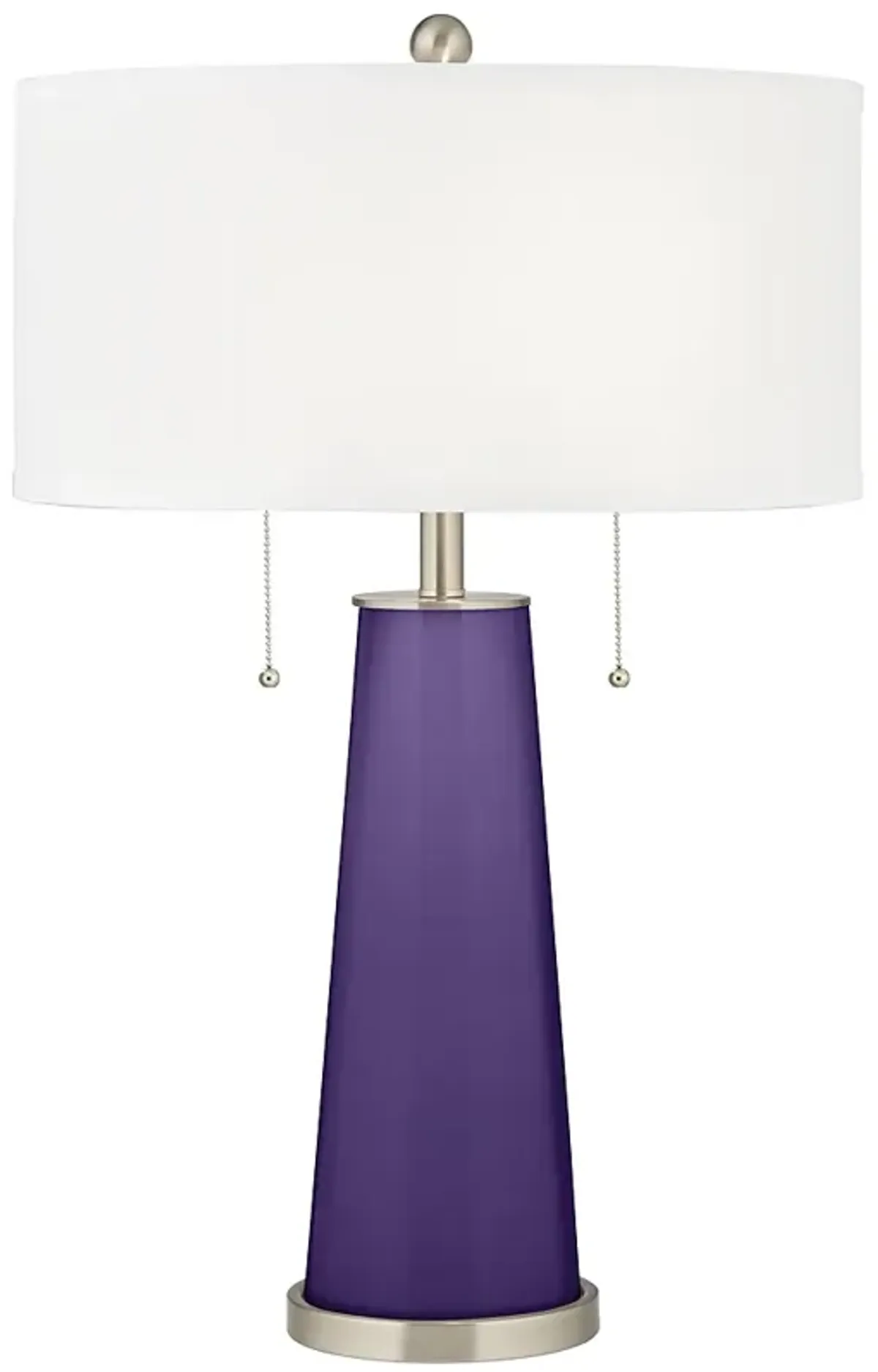 Color Plus Peggy 29 3/4" Izmir Purple Glass Table Lamp