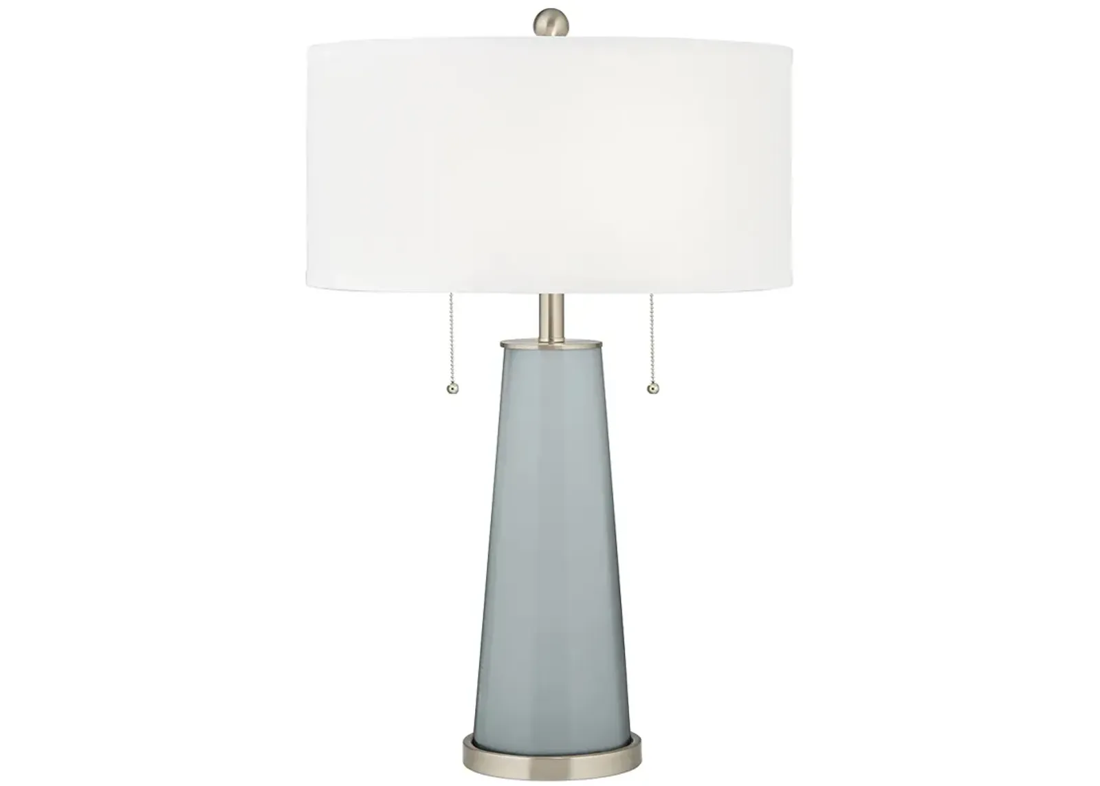 Color Plus Peggy 29 3/4" Uncertain Gray Glass Table Lamp