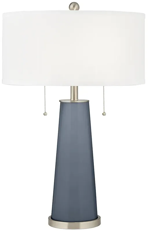 Color Plus Peggy 29 3/4" Modern Granite Peak Gray Table Lamp