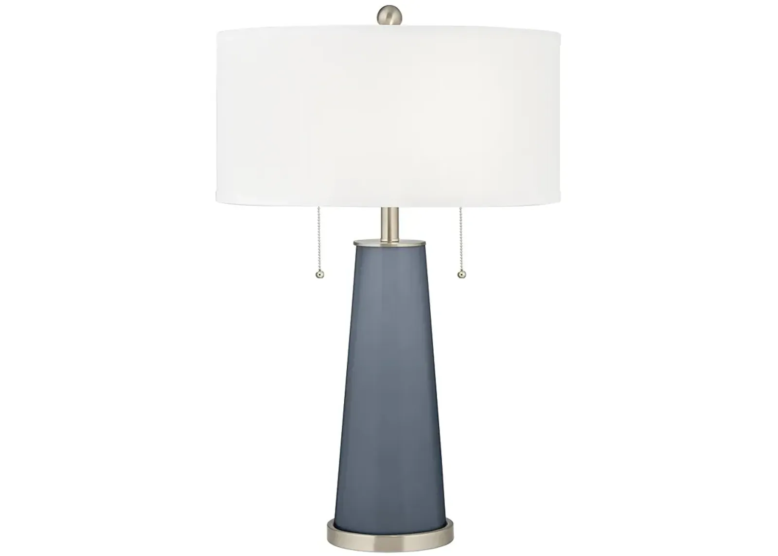 Color Plus Peggy 29 3/4" Modern Granite Peak Gray Table Lamp