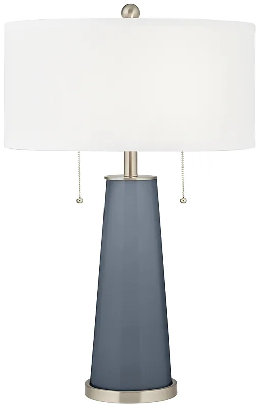 Color Plus Peggy 29 3/4" Modern Granite Peak Gray Table Lamp