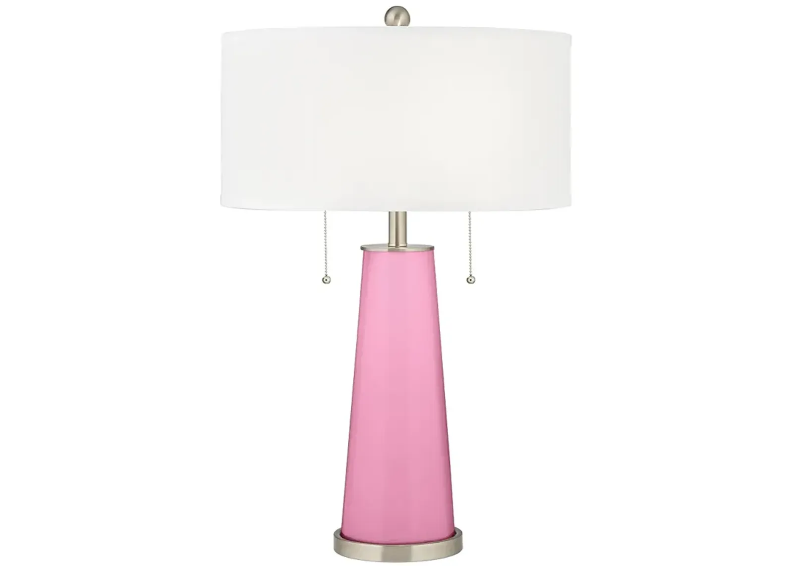 Color Plus Peggy 29 3/4" Candy Pink Glass Table Lamp