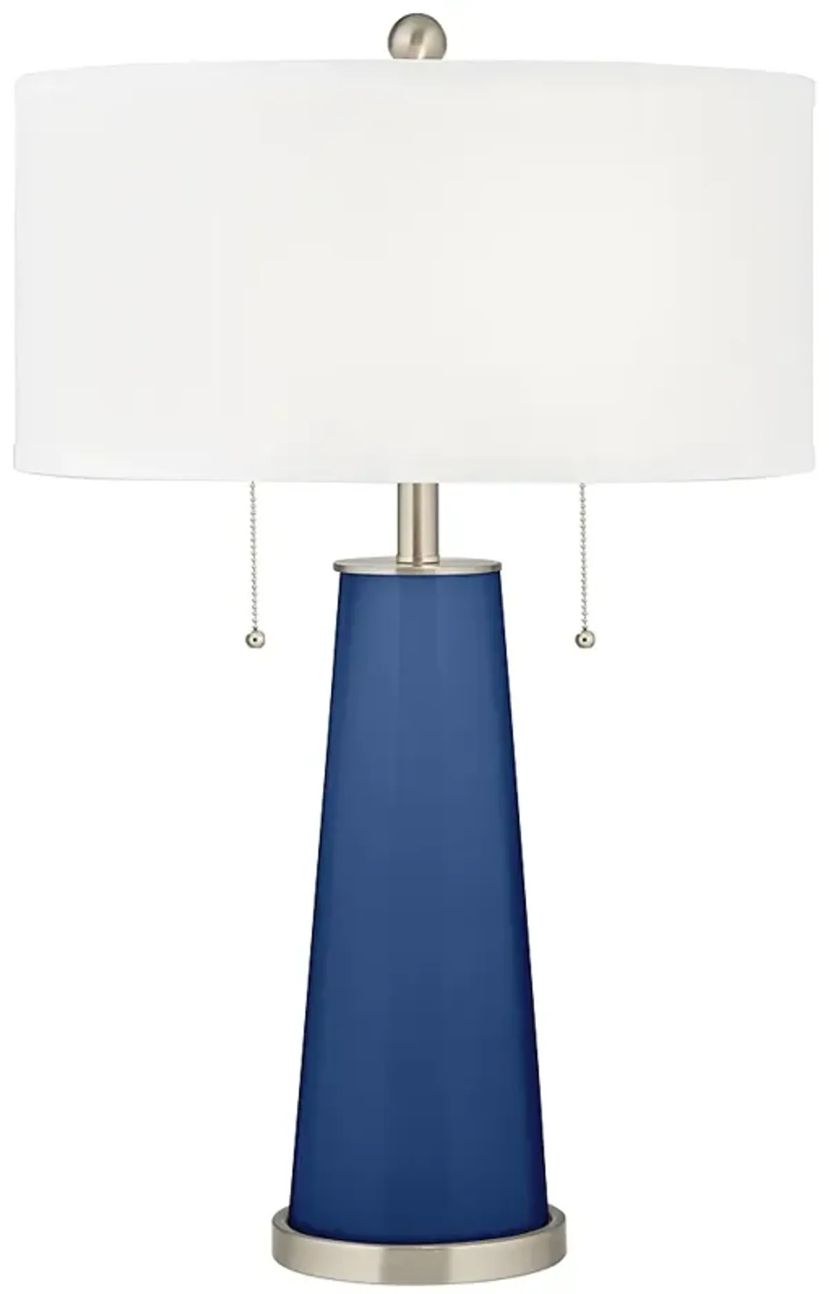 Color Plus Peggy 29 3/4" Modern Glass Monaco Blue Table Lamp