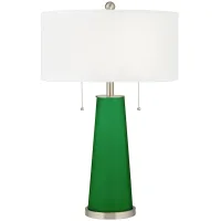 Color Plus Peggy 29 3/4" Envy Green Glass Table Lamp