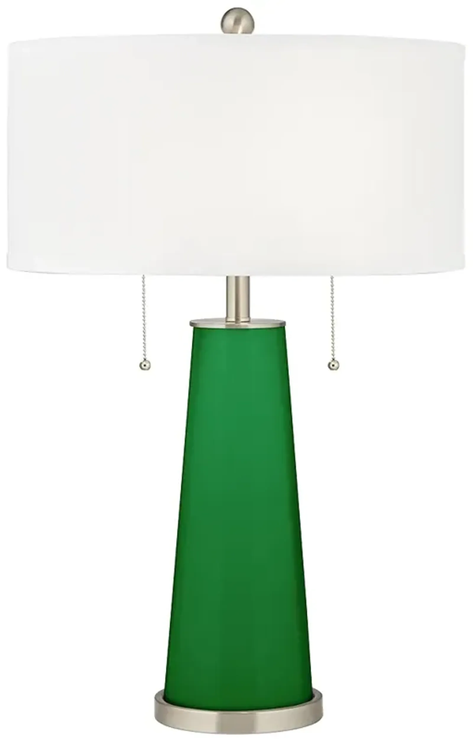 Color Plus Peggy 29 3/4" Envy Green Glass Table Lamp