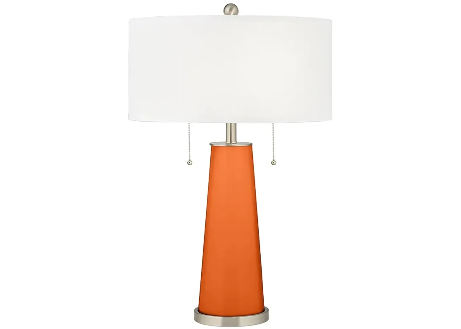 Color Plus Peggy 29 3/4" Invigorate Orange Glass Table Lamp