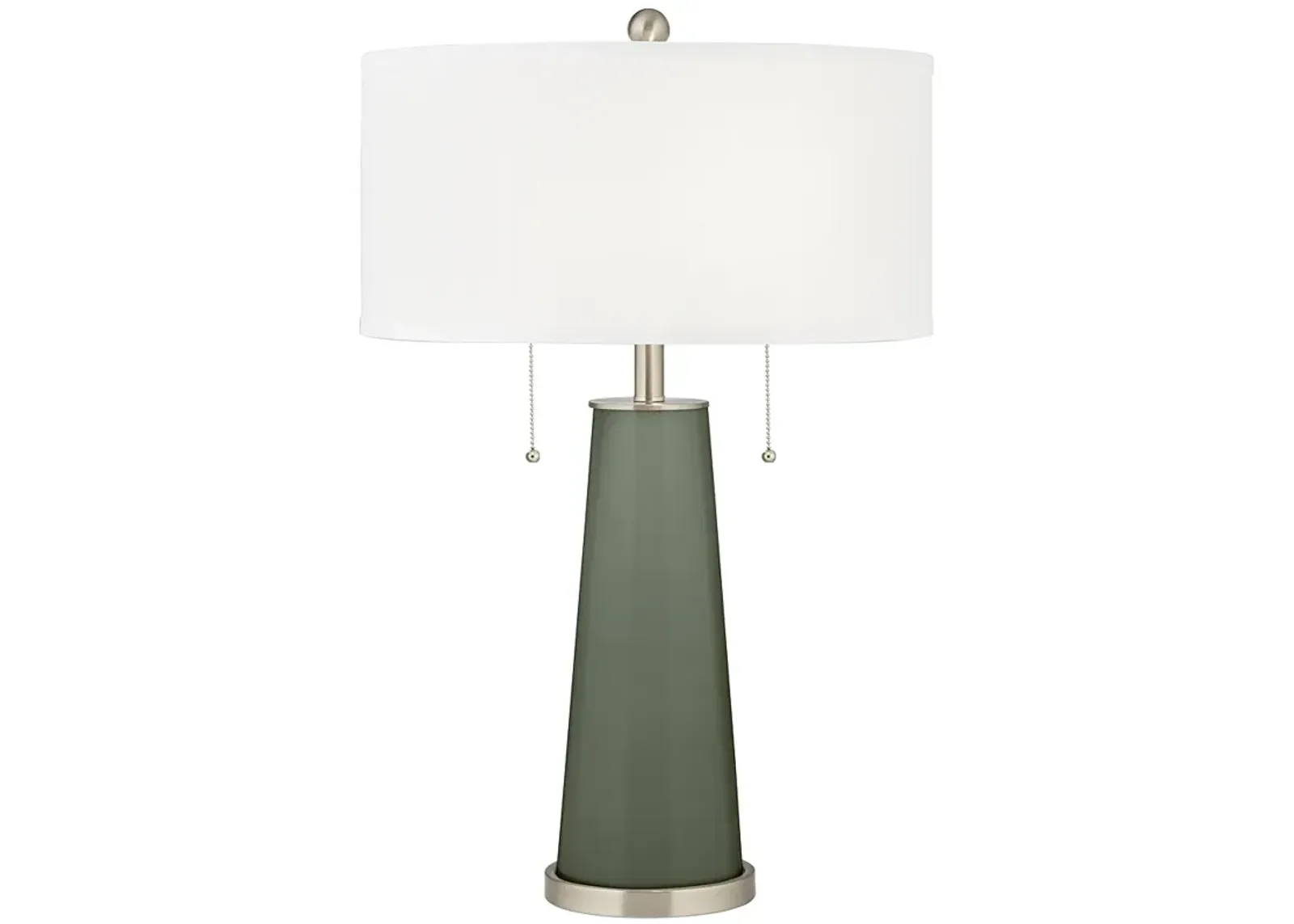 Color Plus Peggy 29 3/4" Deep Lichen Green Glass Table Lamp