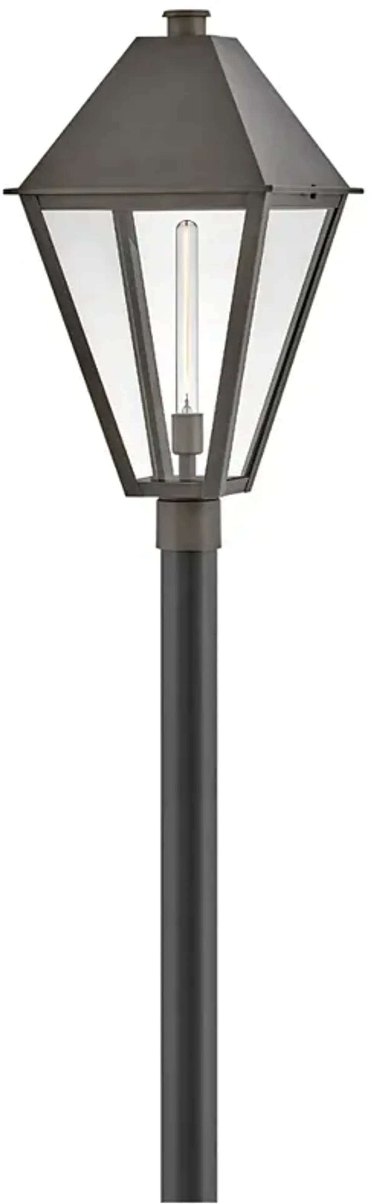 Hinkley Outdoor Endsley Large Post Mount Lantern Blackened Brass