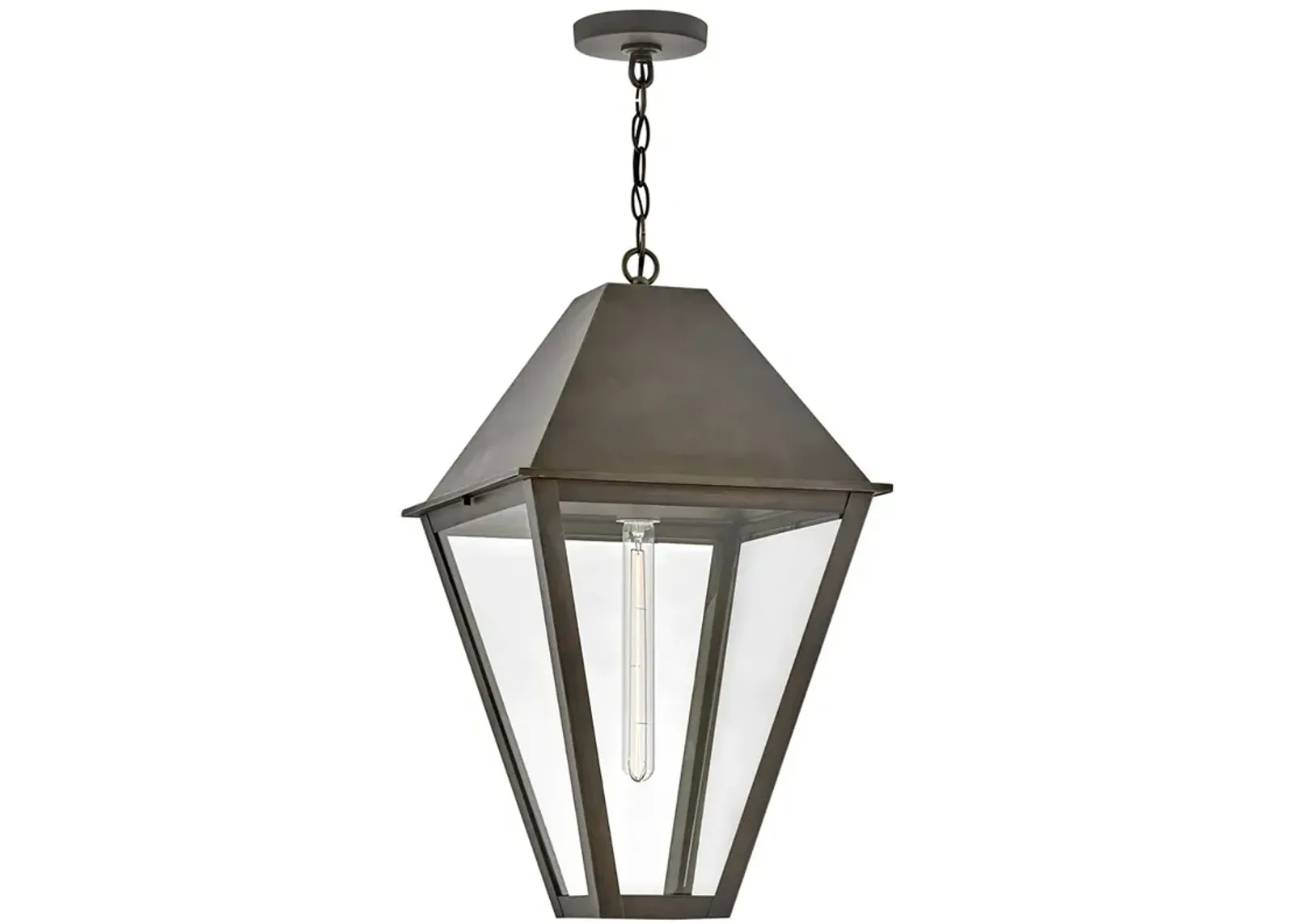 Hinkley Outdoor Endsley Large Hanging Lantern Blackened Brass