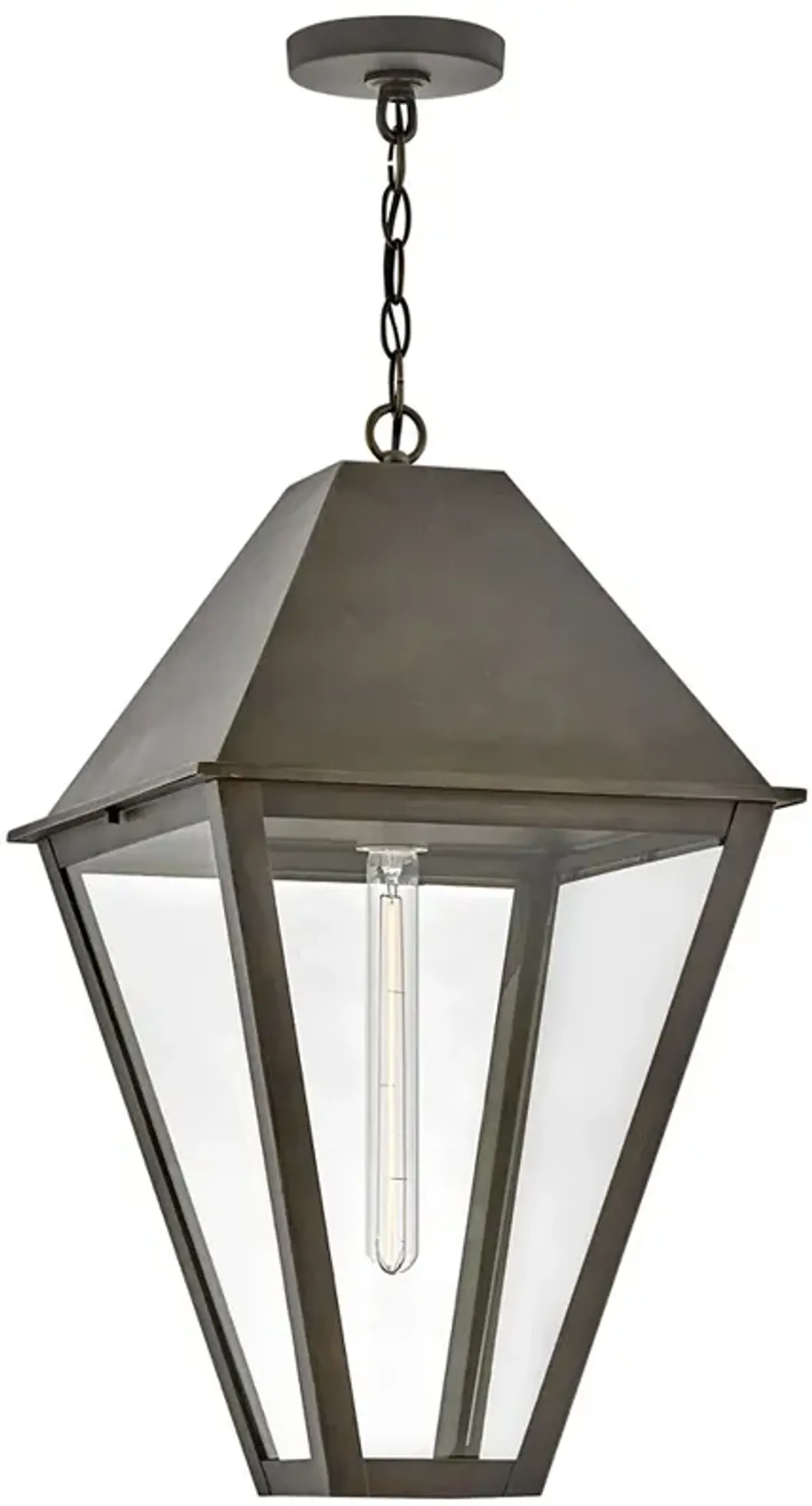 Hinkley Outdoor Endsley Large Hanging Lantern Blackened Brass