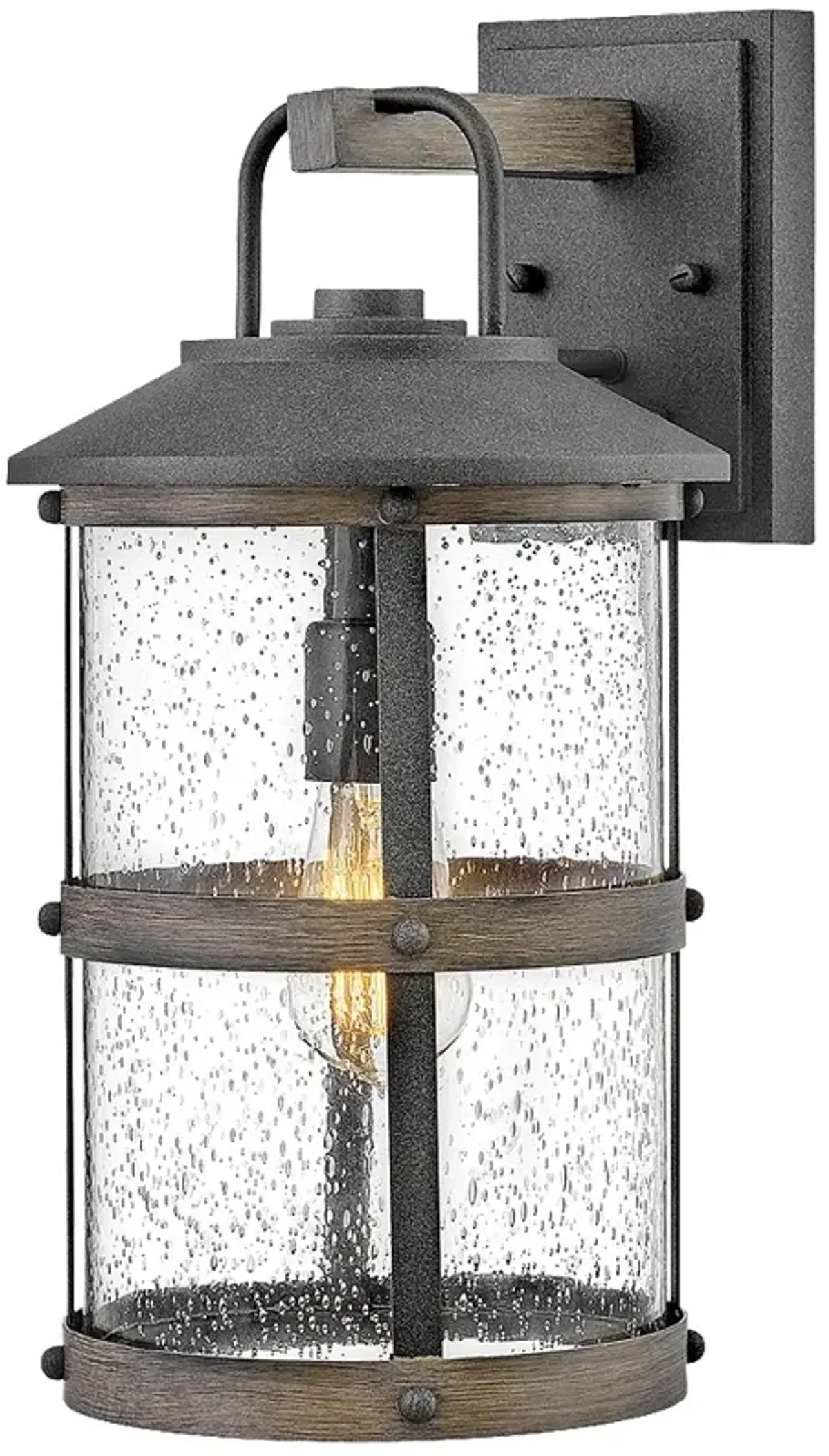 Lakehouse 17 1/4" High Aged Zinc Outdoor Wall Light