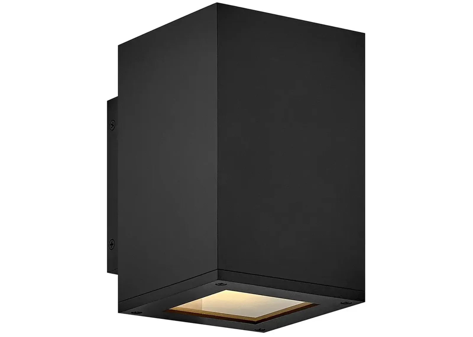 Hinkley Tetra 8"H Black Rectangular LED Outdoor Wall Light