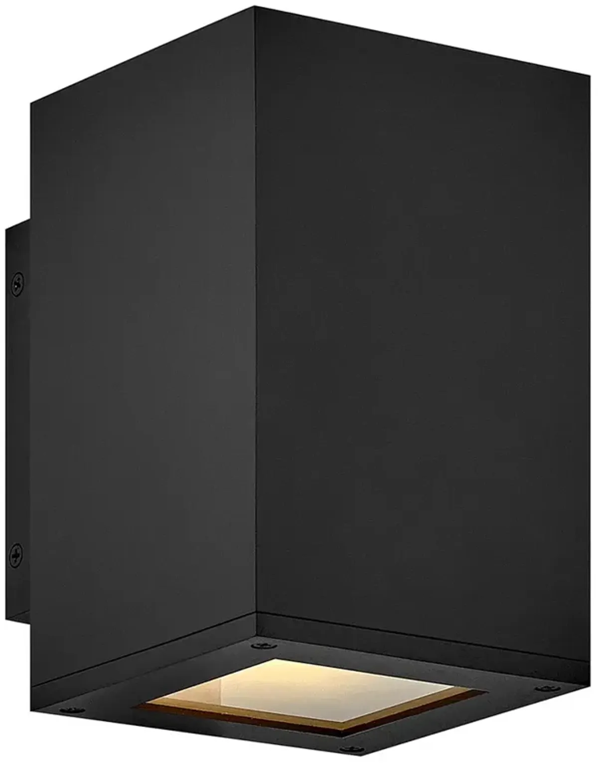 Hinkley Tetra 8"H Black Rectangular LED Outdoor Wall Light