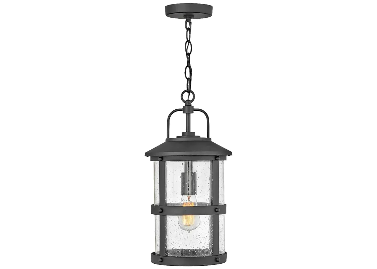 Lakehouse 17 3/4" High Black 5 Watts Outdoor Hanging Light