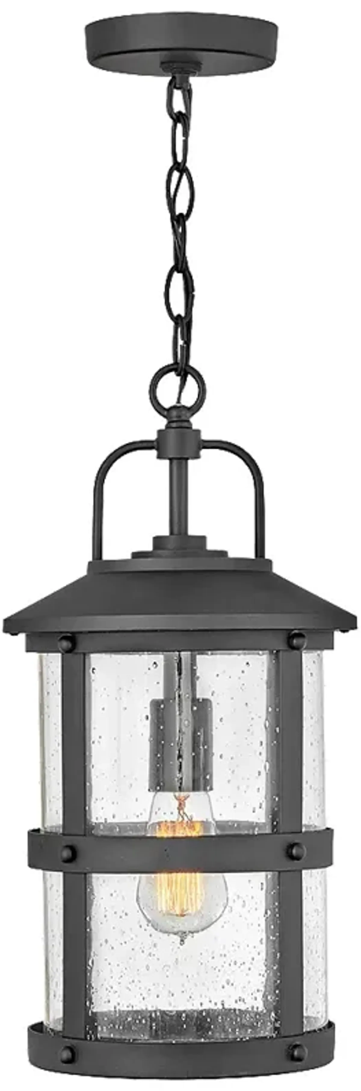 Lakehouse 17 3/4" High Black 5 Watts Outdoor Hanging Light