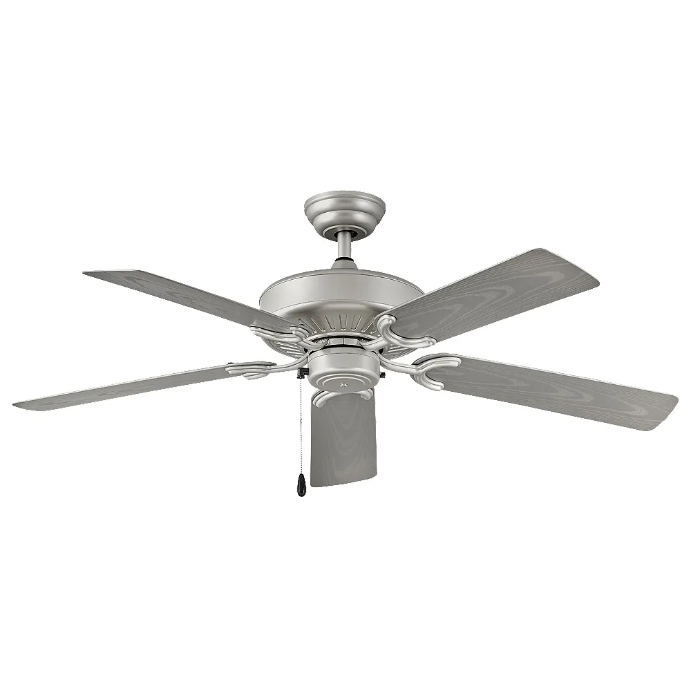 52" Hinkley Oasis Brushed Nickel 5-Blade Pull Chain Ceiling Fan