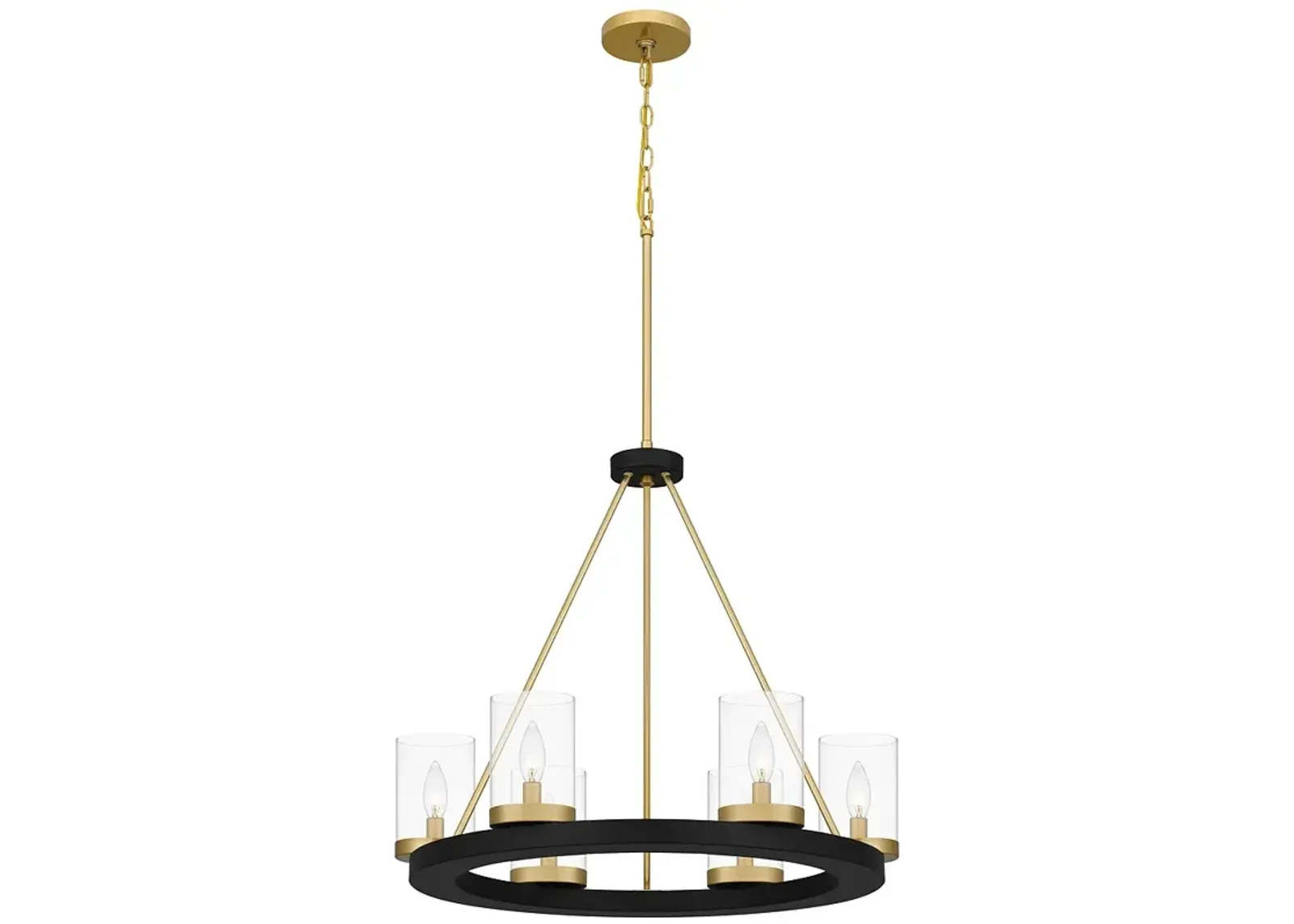 Greeley 6-Light Matte Black Chandelier