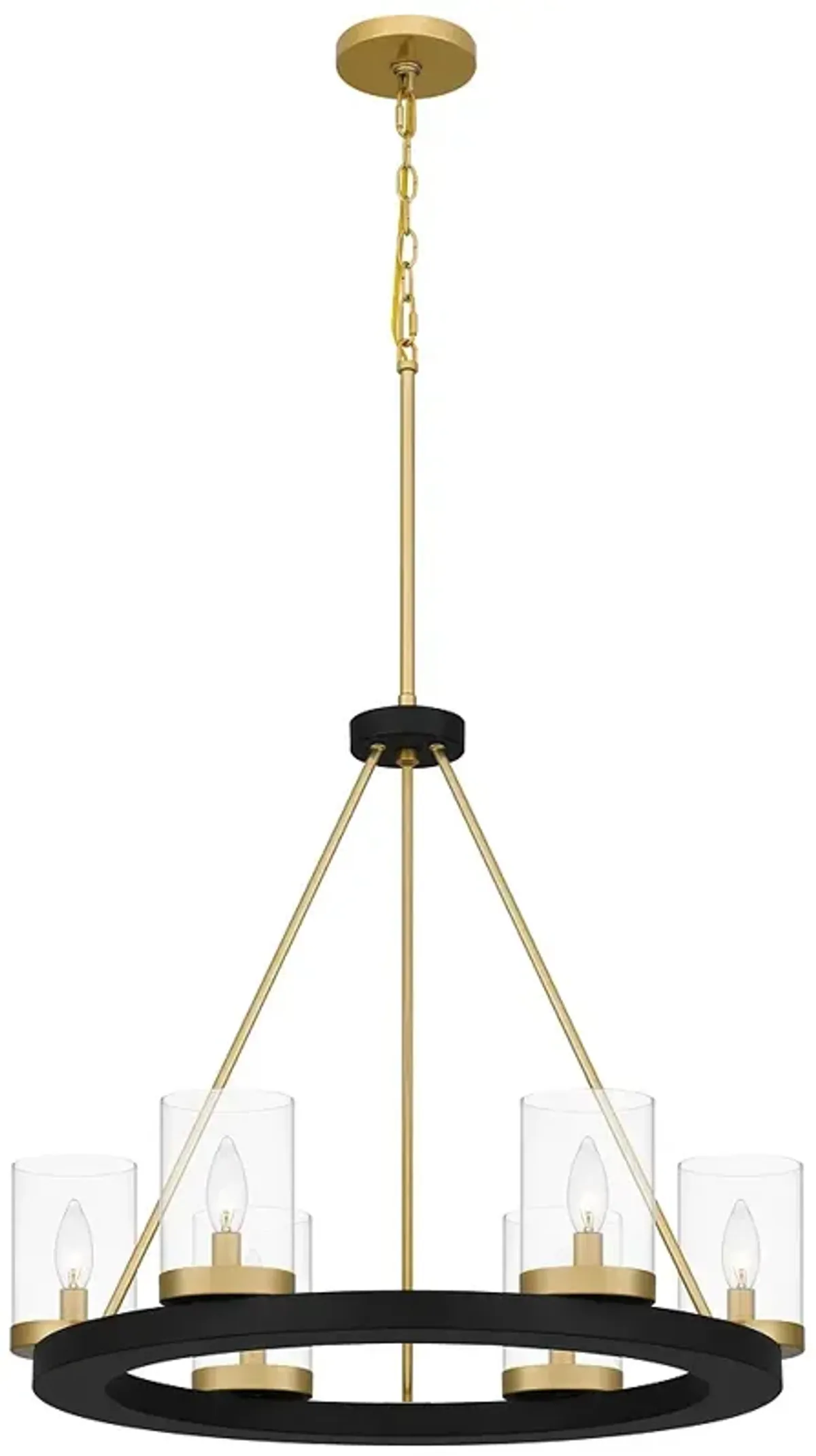 Greeley 6-Light Matte Black Chandelier