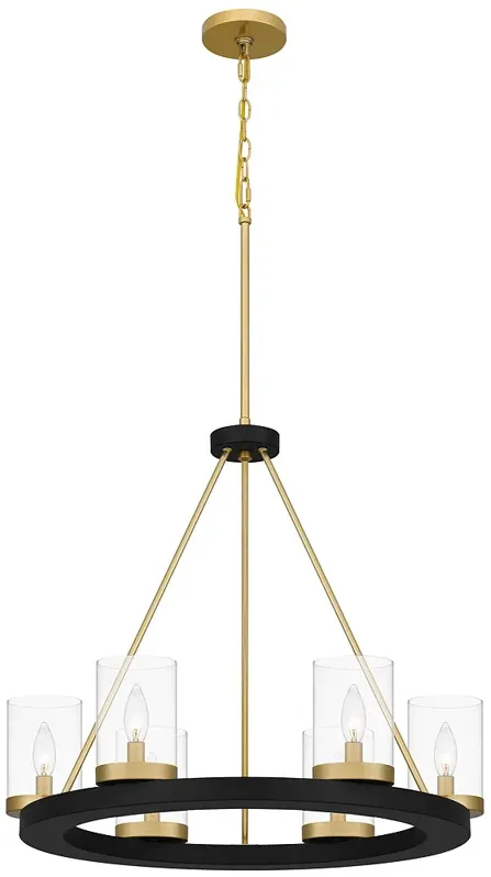 Greeley 6-Light Matte Black Chandelier