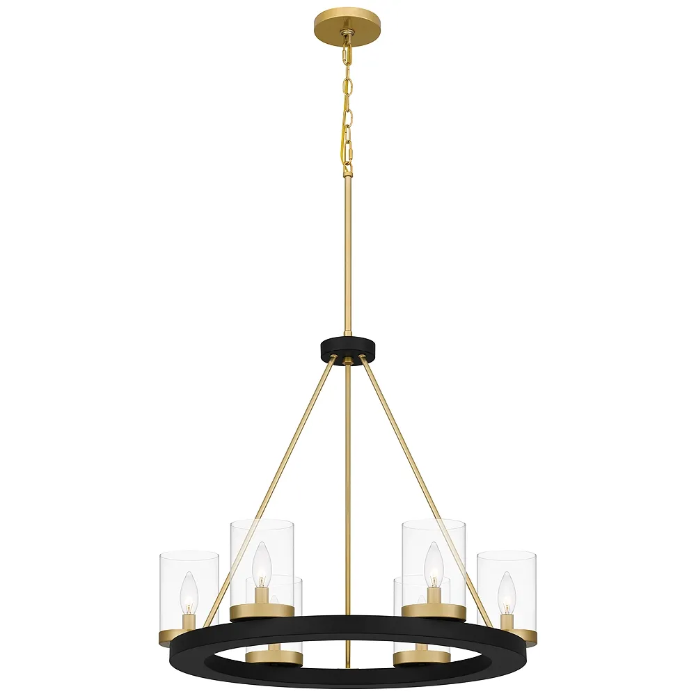 Greeley 6-Light Matte Black Chandelier