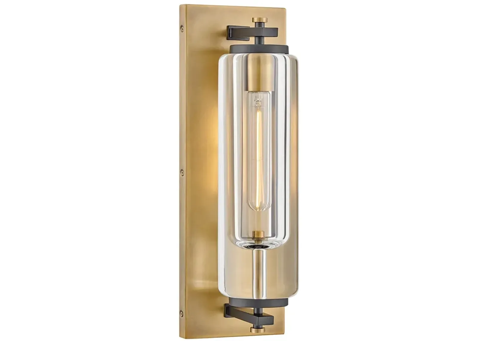 Hinkley Outdoor Lourde Medium Wall Mount Lantern Heritage Brass