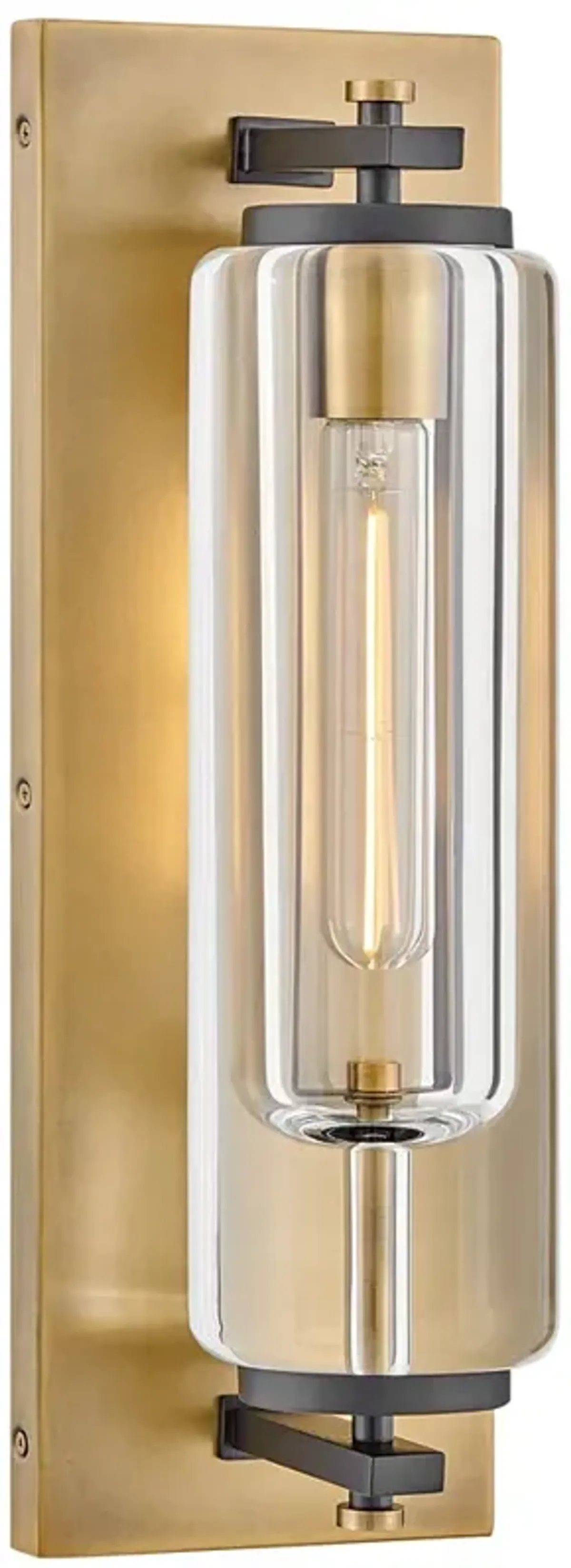 Hinkley Lourde 18"H Heritage Brass LED Outdoor Wall Light