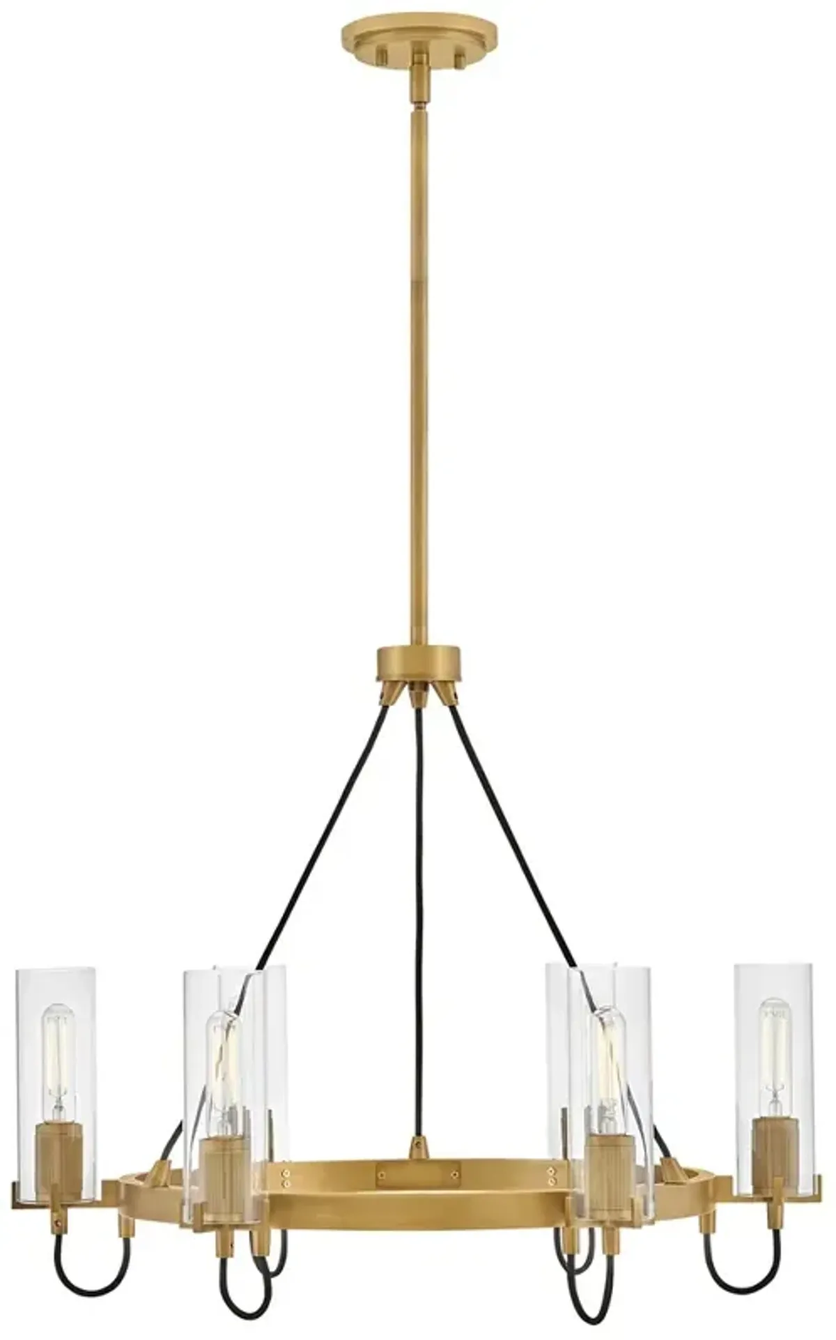 Hinkley Ryden 28" Wide Heritage Brass 6-Light Chandelier
