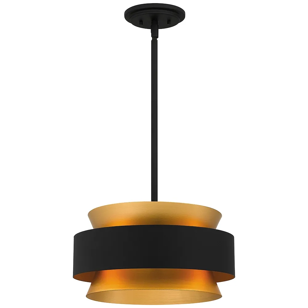 Hagley 3-Light Earth Black Pendant