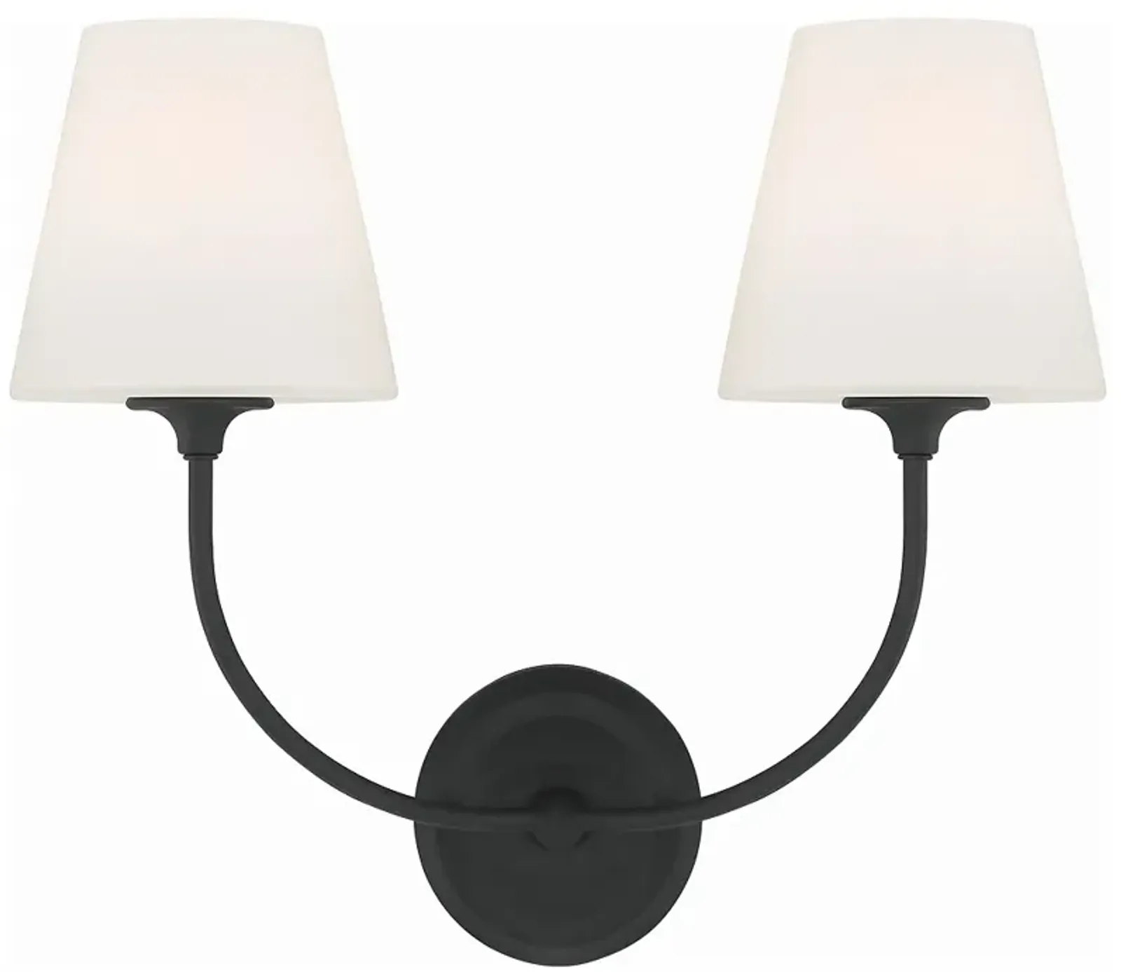 Libby Langdon for Crystorama Sylvan 2 Light Black Forged Bathroom Vanity