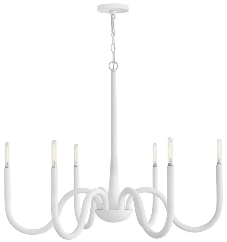 Hinkley Chandelier Maris Large Chandelier Textured Plaster