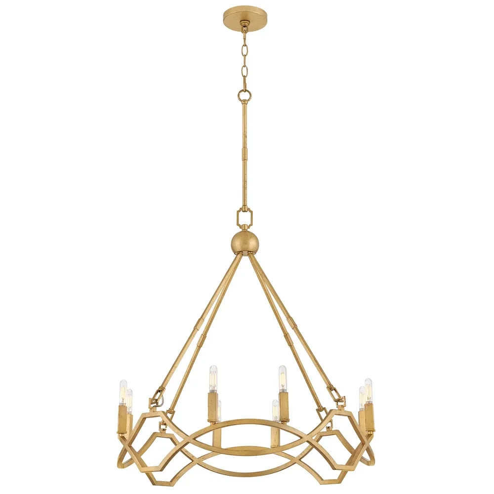 Hinkley Chandelier Leona Medium Chandelier Distressed Brass