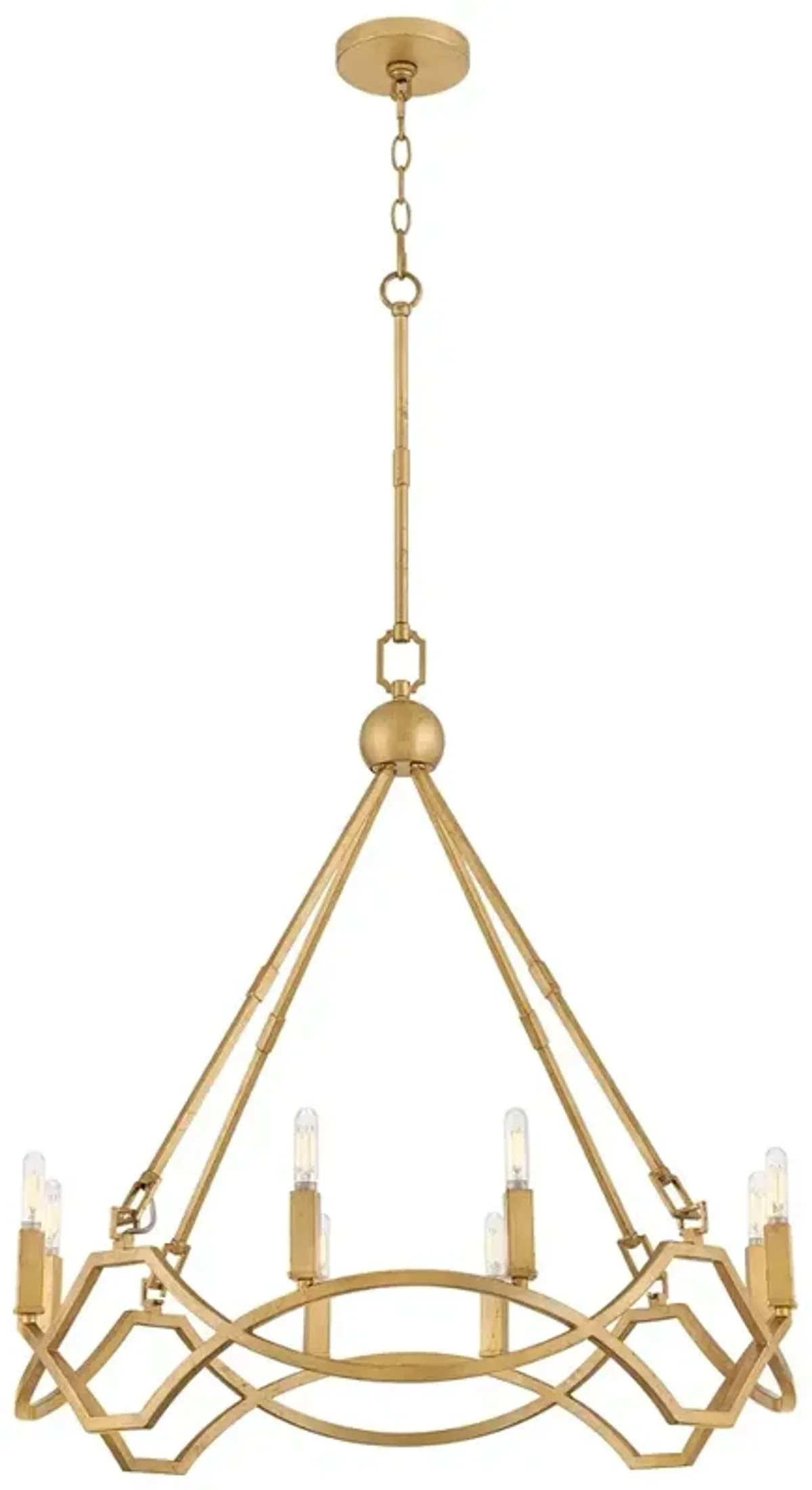 Hinkley Chandelier Leona Medium Chandelier Distressed Brass